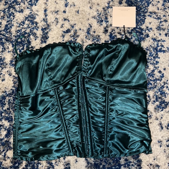 ❌SOLD❌ superdown Sevilla Corset Top in Green S - Picture 5 of 9